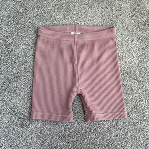 Jamie Kay Girls Ribbed Dusty Pink Shorts Size 4 Years